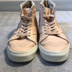 Blush Sk8 High Top Vans